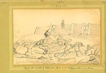 Confederate dead after the Battle of Atlanta, July 23, 1864. Sketch by Henry Dwight. Courtesy of Ohio Historical Society.