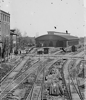 Railroad depot, Atlanta, Georgia, 1864