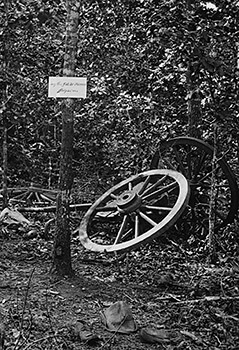 Scene of General McPherson's death, Atlanta, Georgia, ca. 1864. Detail of wet collodion by George Barnard.