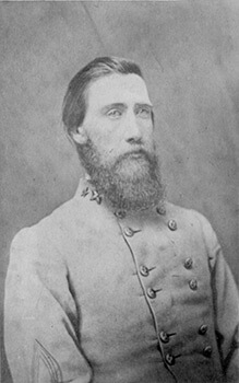 Lieutenant General John Bell Hood, commander of the Confederate Army of Tennessee. Photographic print.