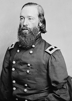 Union Brigadier General Thomas W. Sweeny, ca. 1865. Wet plate negative.