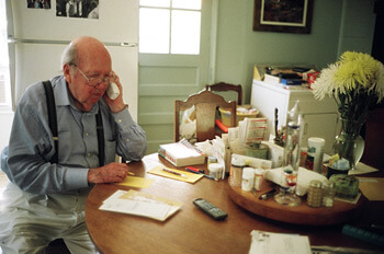 Tom Rankin, Will Campbell working, Mt. Juliet, Tennessee, July 31, 2007.