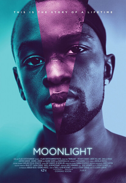 Promotional poster for Moonlight (2016).