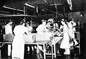 Image of poultry plant workers from Industrial Survey of Forest. Photograph by Mississippi Poultry Commission, 1963. Courtesy of Forest Public Library. Image of poultry plant workers from Industrial Survey of Forest. Photograph by Mississippi Poultry Commission, 1963. Courtesy of Forest Public Library.