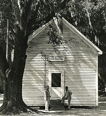 Melvin Harris Goodwin, on left, at the Emory University Field Station. Baker County, Georgia. Photograph. Melvin H. Goodwin papers, Manuscript, Archives, and Rare Book Library, Emory University. Melvin Harris Goodwin, on left, at the Emory University Field Station. Baker County, Georgia. Photograph. Melvin H. Goodwin papers, Manuscript, Archives, and Rare Book Library, Emory University.