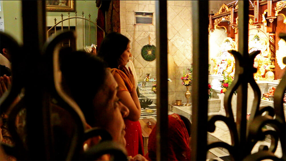 Atlanta Hare Krishna New Panihati Dham temple, Atlanta, Georgia, 2014. Still by Anandi Salinas. Courtesy of Anandi Salinas. Atlanta Hare Krishna New Panihati Dham temple, Atlanta, Georgia, 2014. Still by Anandi Salinas. Courtesy of Anandi Salinas.