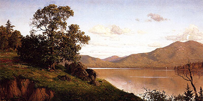 Saranac Waters, 1863. Oil on canvas by John S. Jameson. From The Athenaeum. Saranac Waters, 1863. Oil on canvas by John S. Jameson. From The Athenaeum.