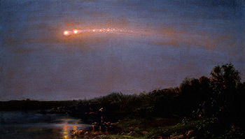 The Meteor of 1860, 1860. Oil on canvas by Frederic Edwin Church. Courtesy of WikiPaintings.org. The Meteor of 1860, 1860. Oil on canvas by Frederic Edwin Church. Courtesy of WikiPaintings.org.