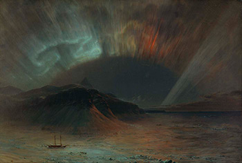 Aurora Borealis, 1865. Oil on canvas by Frederic Edwin Church. Courtesy of the Smithsonian American Art Museum, 1911.4.1. Aurora Borealis, 1865. Oil on canvas by Frederic Edwin Church. Courtesy of the Smithsonian American Art Museum, 1911.4.1.