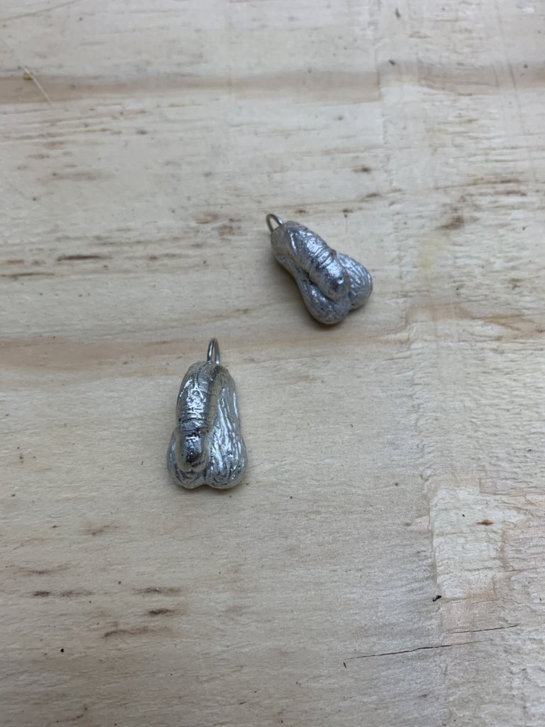 Metal cast piece in process for upcoming work, Florida, 2020