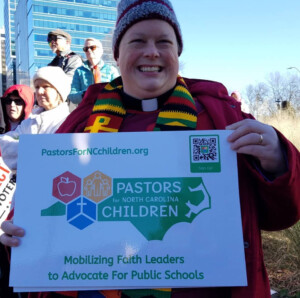 Faith leaders fighting for North Carolina's public schools, Raleigh, North Carolina, Feb. 8, 2020.