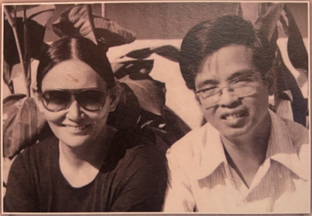 Lê Thị Kim Hoa (left) and Đỗ Phương Anh (right). Circa 1960 in Việt Nam.